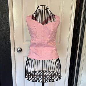 Pink rockabilly, pinup violets in may Tank Topped sexy, fitted